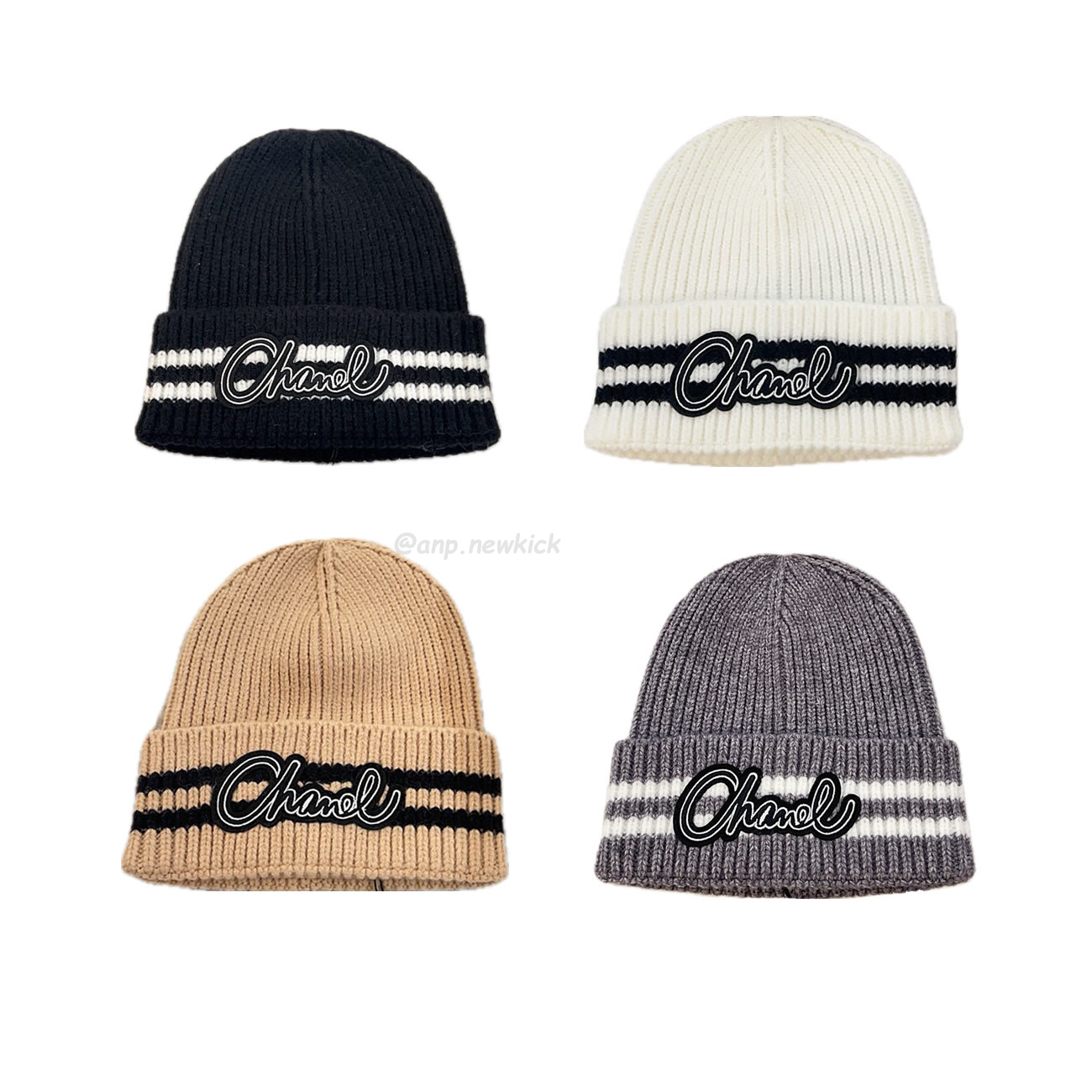 Chanel Knitted Cold Hat White Black Gray Brown (1) - www.kitistry.com Chanel Knitted Cold Hat White Black Gray Brown (1) - www.kitistry.com