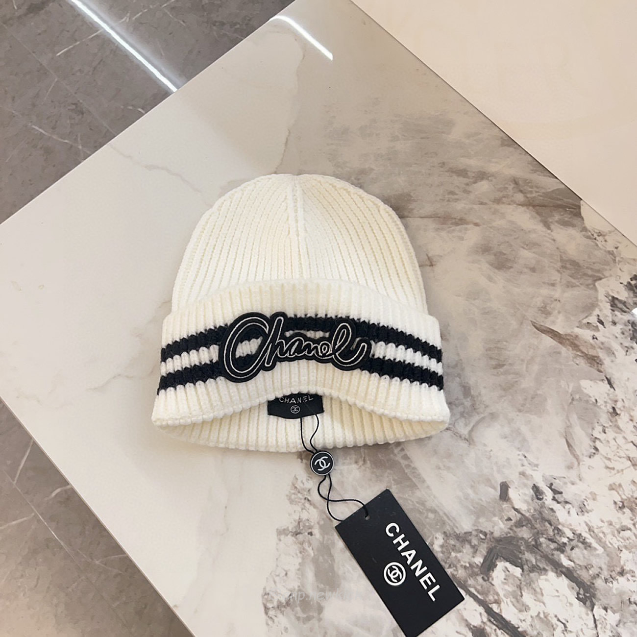 Chanel Knitted Cold Hat White Black Gray Brown (3) - www.kitistry.com Chanel Knitted Cold Hat White Black Gray Brown (3) - www.kitistry.com