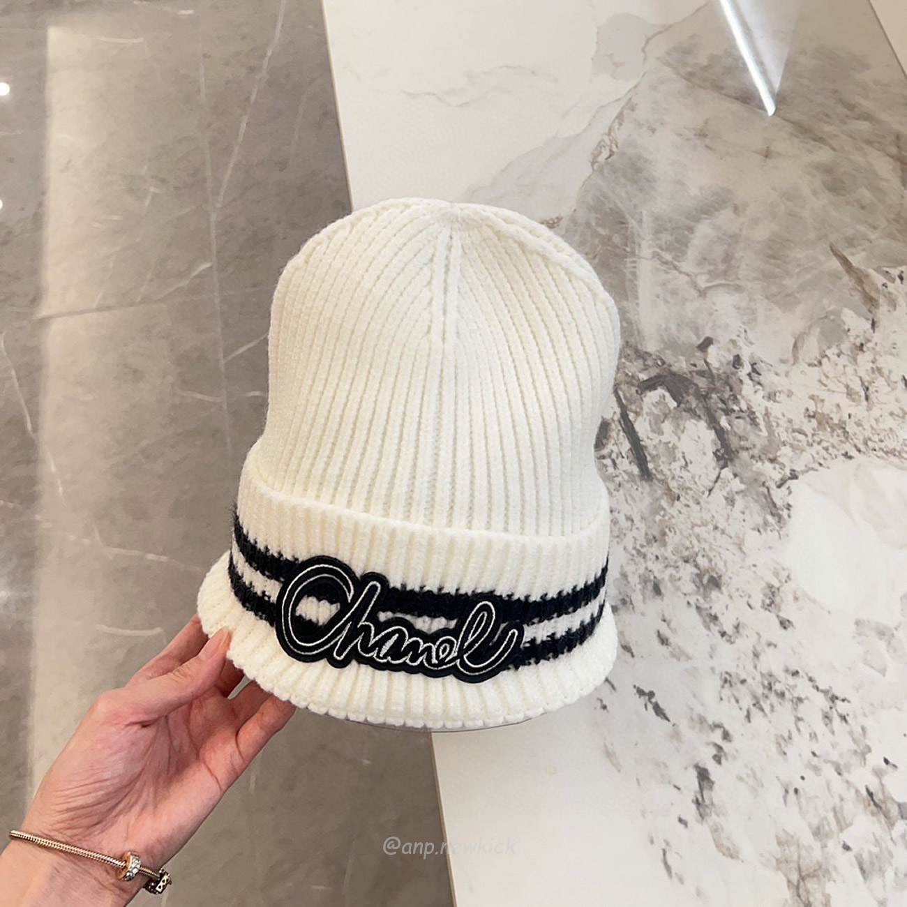 Chanel Knitted Cold Hat White Black Gray Brown (8) - www.kitistry.com Chanel Knitted Cold Hat White Black Gray Brown (8) - www.kitistry.com