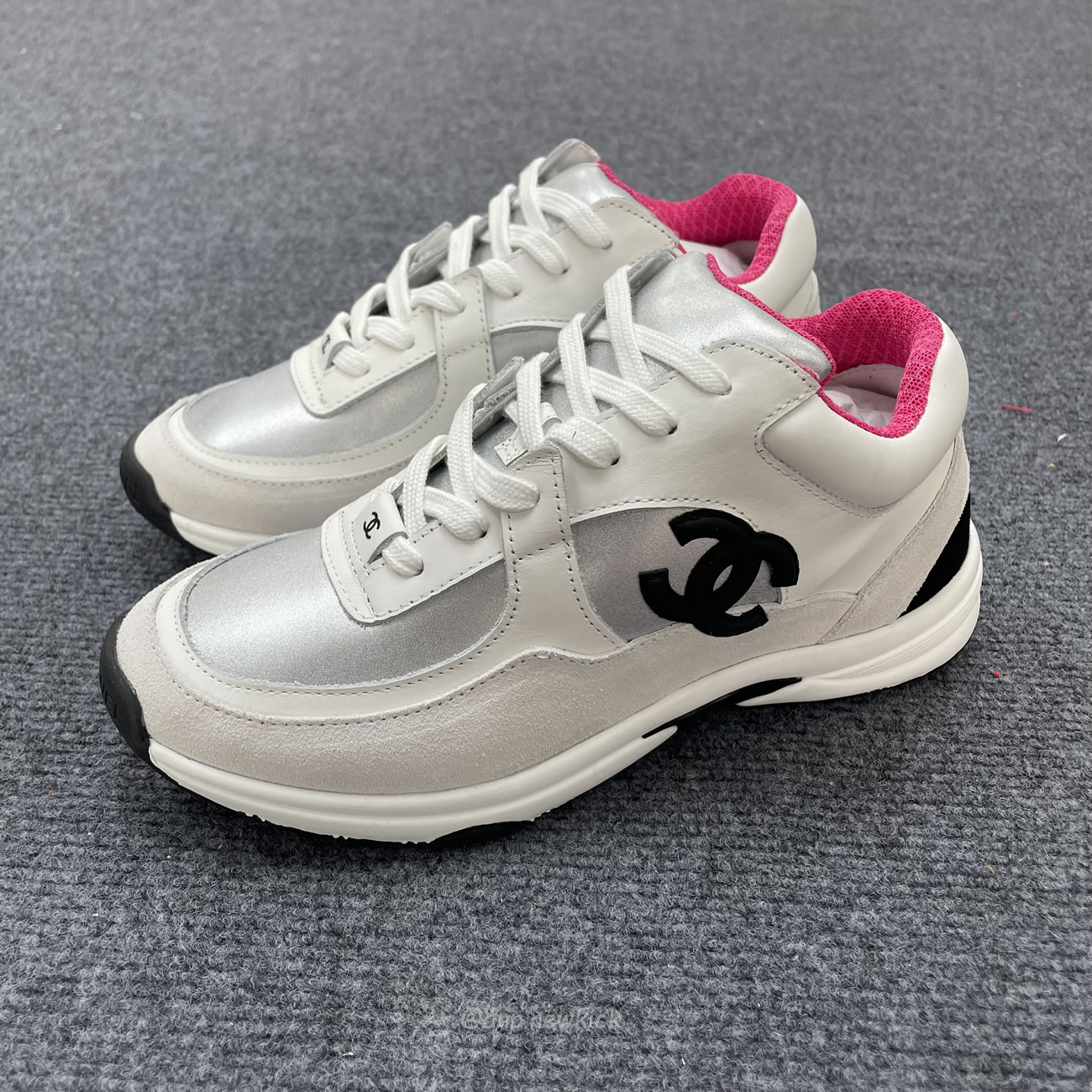 Chanel White Pink Blue Sneakers (2) - www.kitistry.com Chanel White Pink Blue Sneakers (2) - www.kitistry.com