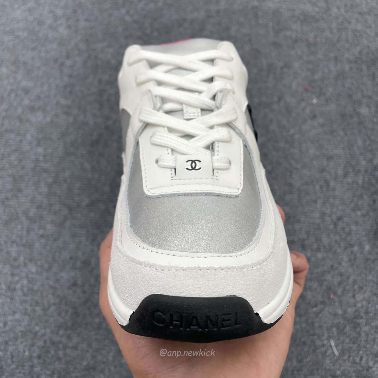 Chanel White Pink Blue Sneakers (6) - www.kitistry.com Chanel White Pink Blue Sneakers (6) - www.kitistry.com