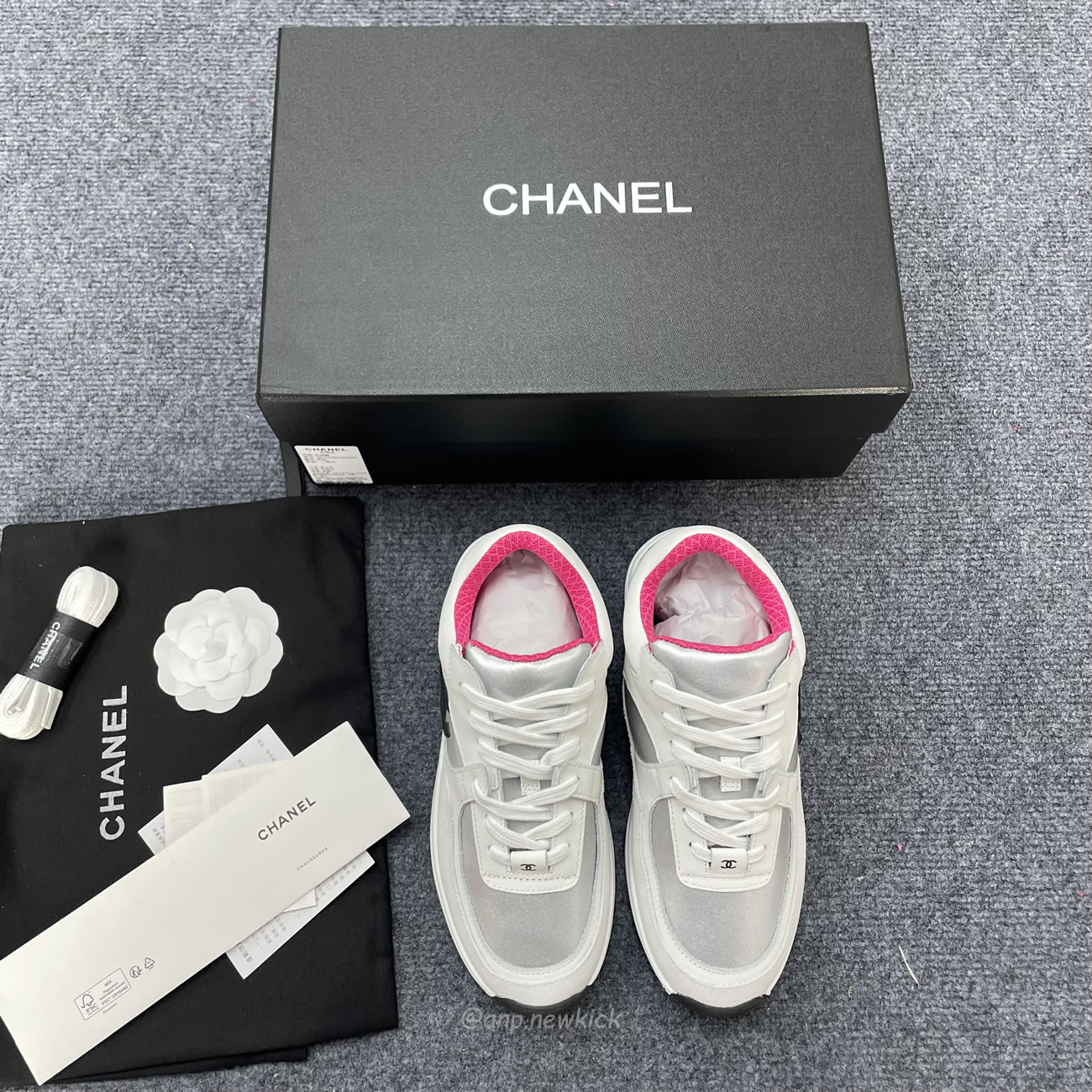 Chanel White Pink Blue Sneakers (7) - www.kitistry.com Chanel White Pink Blue Sneakers (7) - www.kitistry.com
