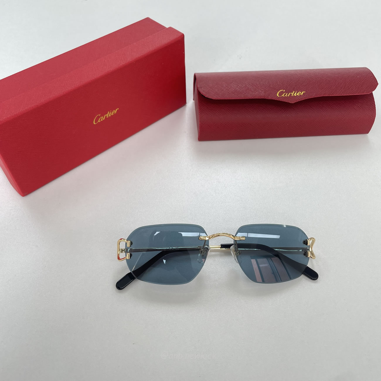 Cartier Eyewear Rimless Rectangle Frame Sunglasses (3) - www.kitistry.com Cartier Eyewear Rimless Rectangle Frame Sunglasses (3) - www.kitistry.com