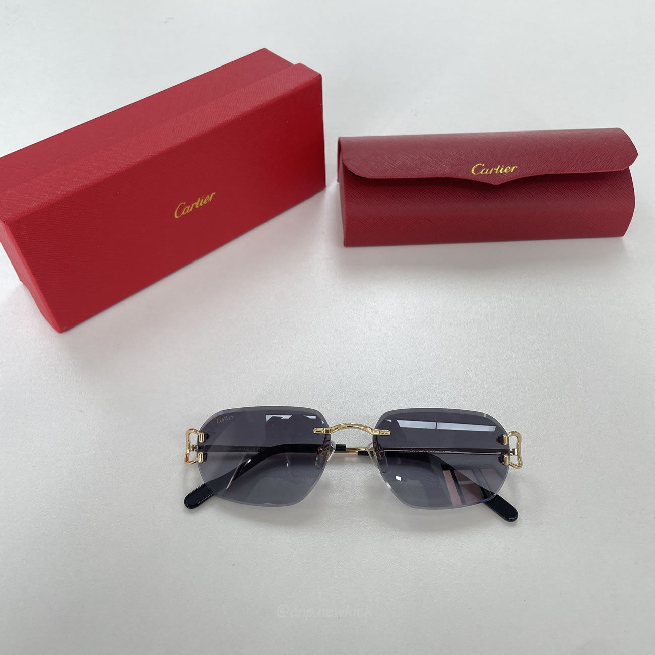 Cartier Eyewear Rimless Rectangle Frame Sunglasses (4) - www.kitistry.com Cartier Eyewear Rimless Rectangle Frame Sunglasses (4) - www.kitistry.com