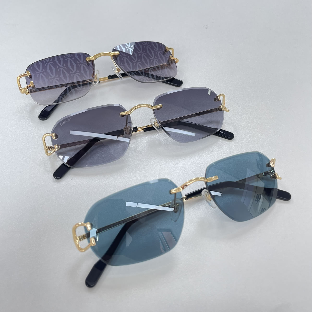 Cartier Eyewear Rimless Rectangle Frame Sunglasses (9) - www.kitistry.com Cartier Eyewear Rimless Rectangle Frame Sunglasses (9) - www.kitistry.com
