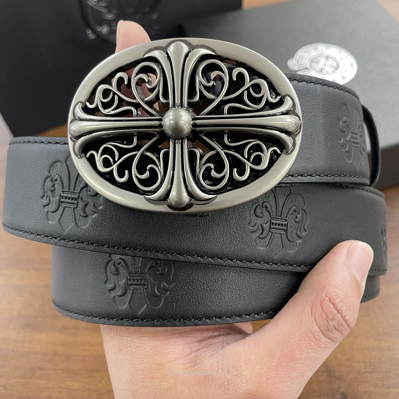 Chrome Hearts Classic Oval Cross Leather Belt Black (3) - www.kitistry.com Chrome Hearts Classic Oval Cross Leather Belt Black (3) - www.kitistry.com