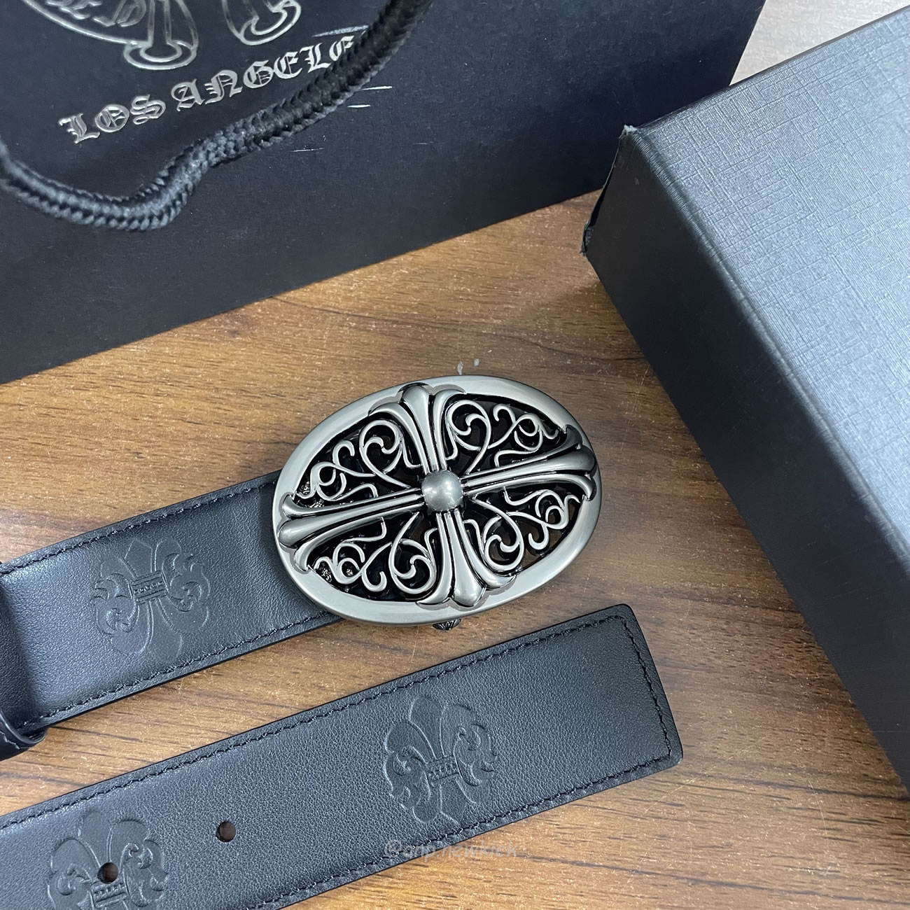 Chrome Hearts Classic Oval Cross Leather Belt Black (8) - www.kitistry.com Chrome Hearts Classic Oval Cross Leather Belt Black (8) - www.kitistry.com