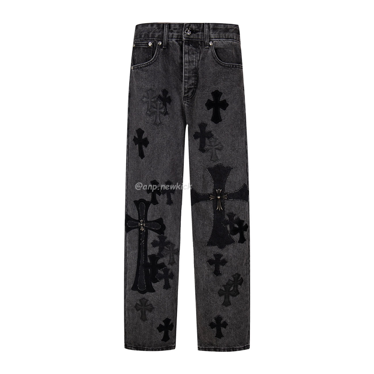 Chrome Hearts Black Grey Silver Cross Patch Jeans (1) - www.kitistry.com Chrome Hearts Black Grey Silver Cross Patch Jeans (1) - www.kitistry.com