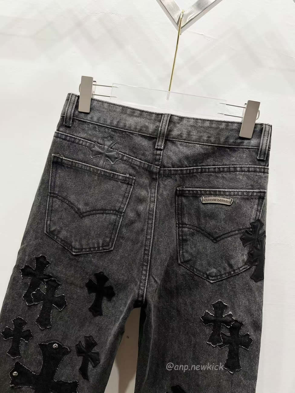 Chrome Hearts Black Grey Silver Cross Patch Jeans (8) - www.kitistry.com Chrome Hearts Black Grey Silver Cross Patch Jeans (8) - www.kitistry.com