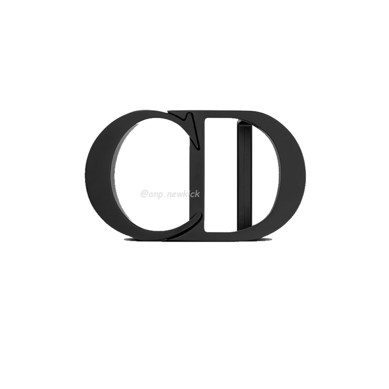 Dior Cd Icon Belt Buckle Black Matte Lacquer Finish Brass (1) - www.kitistry.com