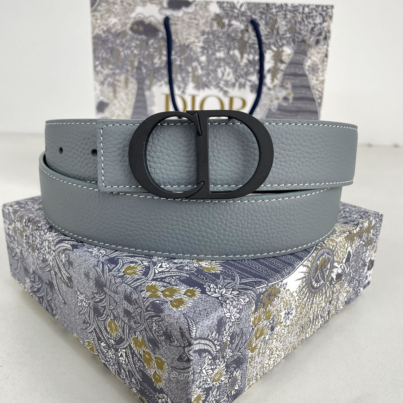 Dior Cd Icon Belt Buckle Black Matte Lacquer Finish Brass (3) - www.kitistry.com