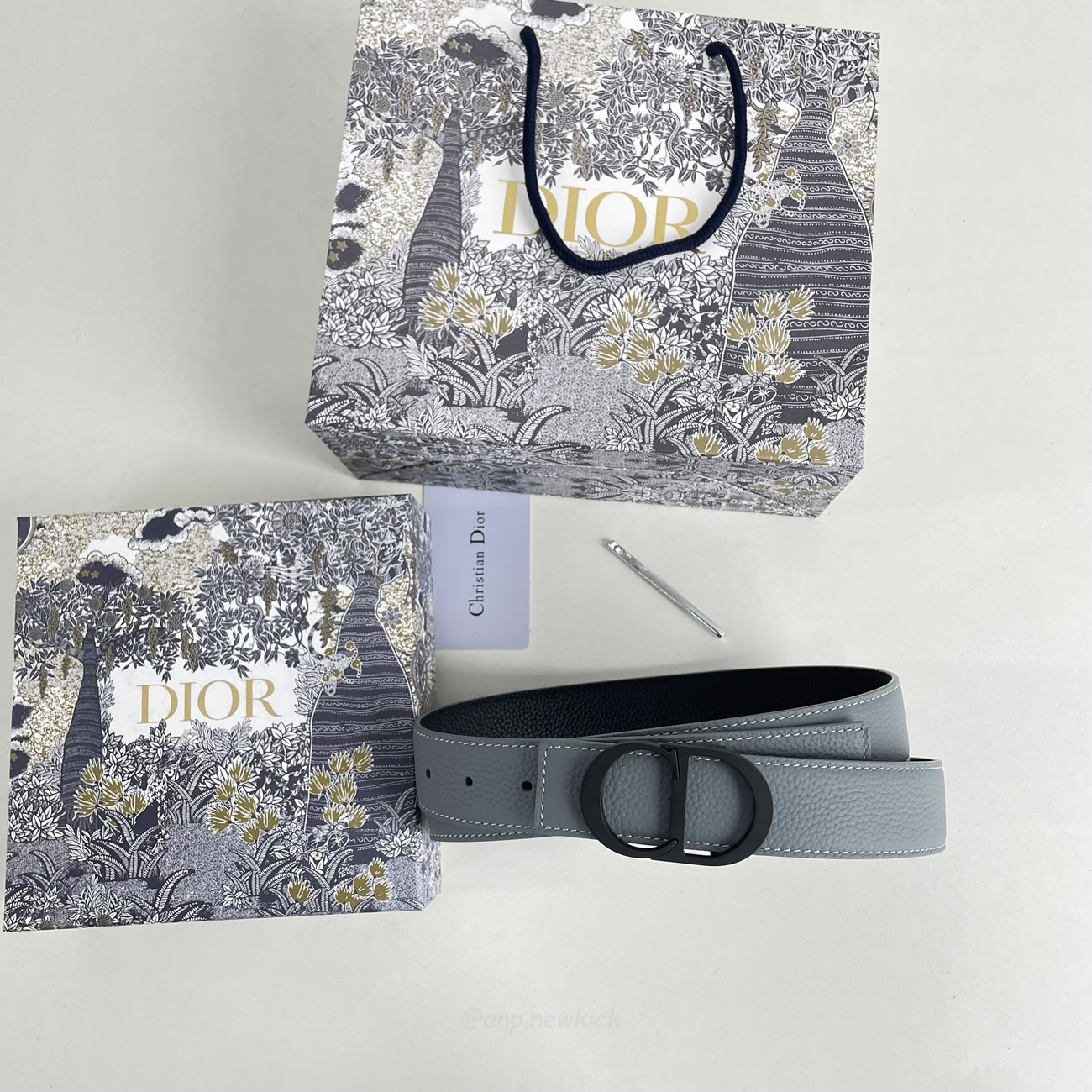Dior Cd Icon Belt Buckle Black Matte Lacquer Finish Brass (4) - www.kitistry.com