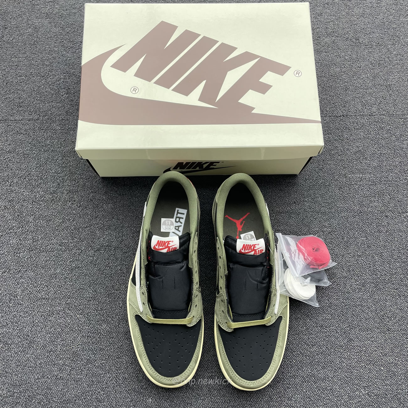 Travis Scott X Nike Air Jordan 1 Retro Low Og Sp Black Olive Dm7866 002 (12) - www.kitistry.com