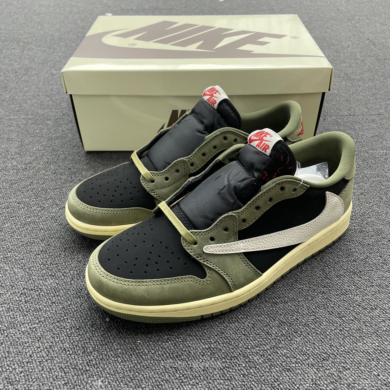 Travis Scott X Nike Air Jordan 1 Retro Low Og Sp Black Olive Dm7866 002 (16) - www.kitistry.com