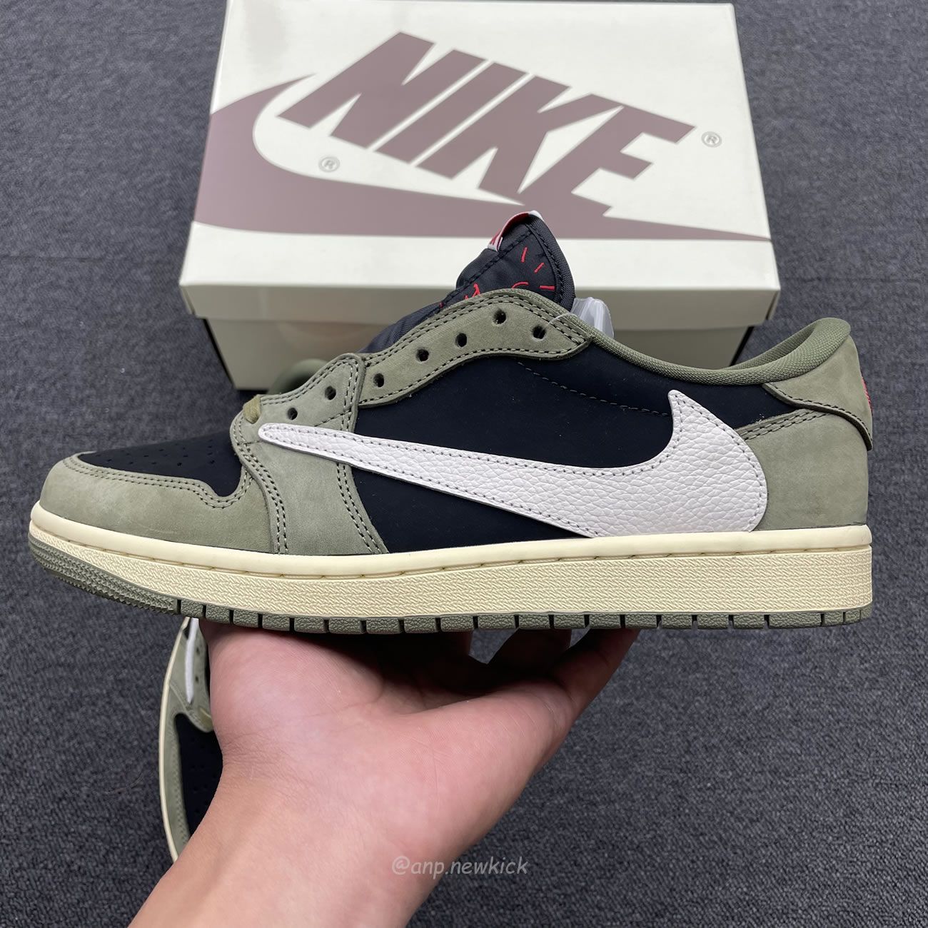 Travis Scott X Nike Air Jordan 1 Retro Low Og Sp Black Olive Dm7866 002 (6) - www.kitistry.com