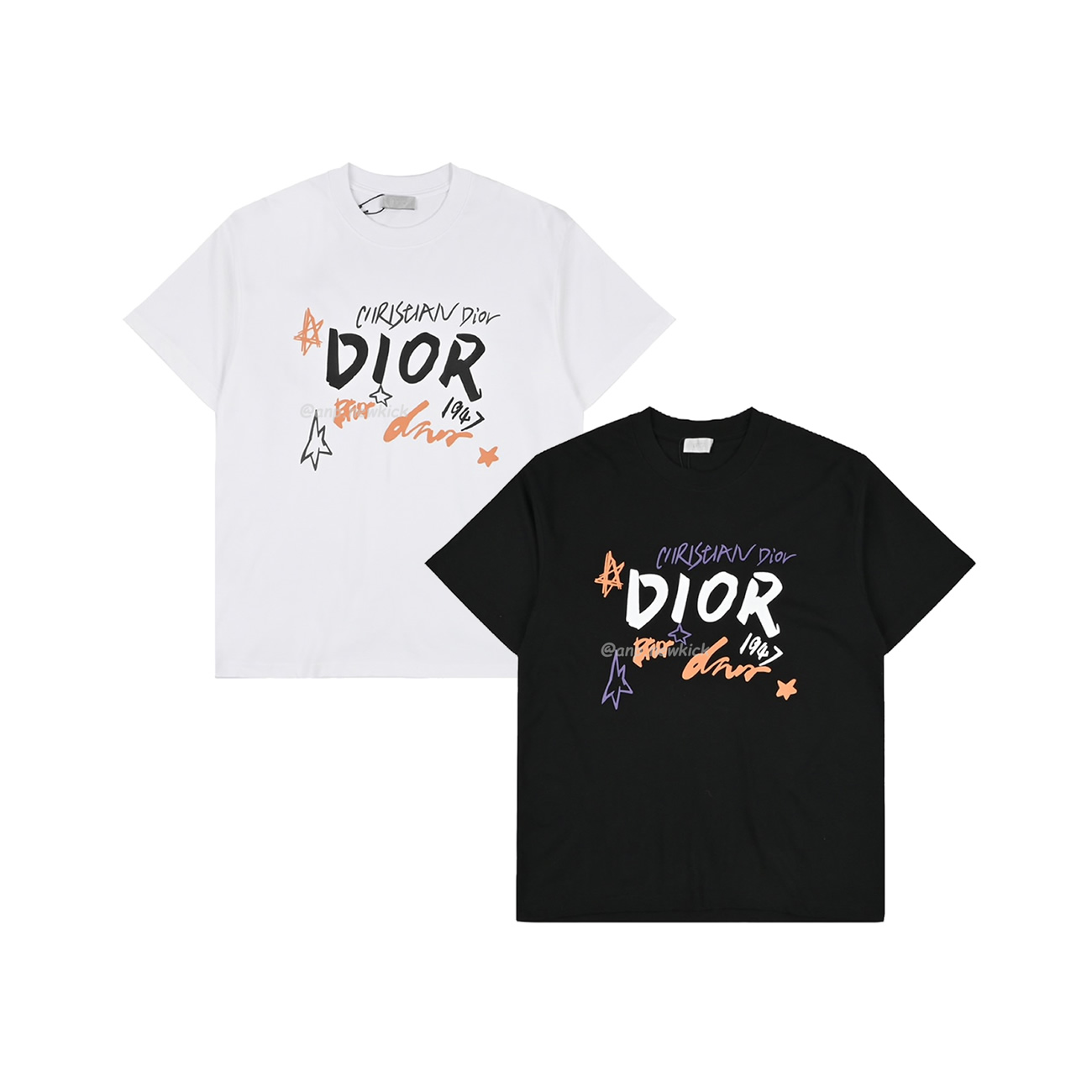 Dior Hand Drawn Sketch Logo Graffiti Short Sleeved T Shirt (1) - www.kitistry.com Dior Hand Drawn Sketch Logo Graffiti Short Sleeved T Shirt (1) - www.kitistry.com