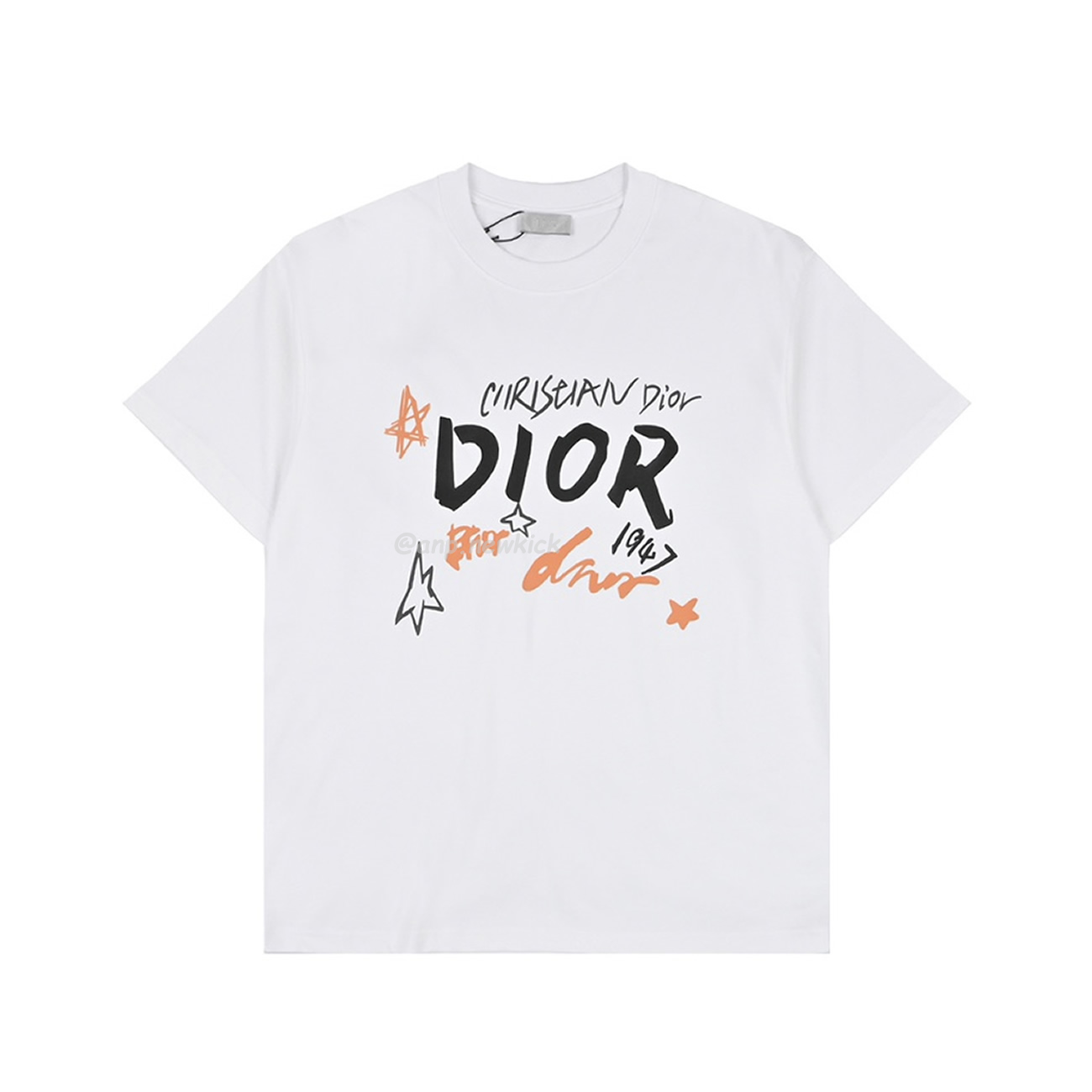 Dior Hand Drawn Sketch Logo Graffiti Short Sleeved T Shirt (2) - www.kitistry.com Dior Hand Drawn Sketch Logo Graffiti Short Sleeved T Shirt (2) - www.kitistry.com