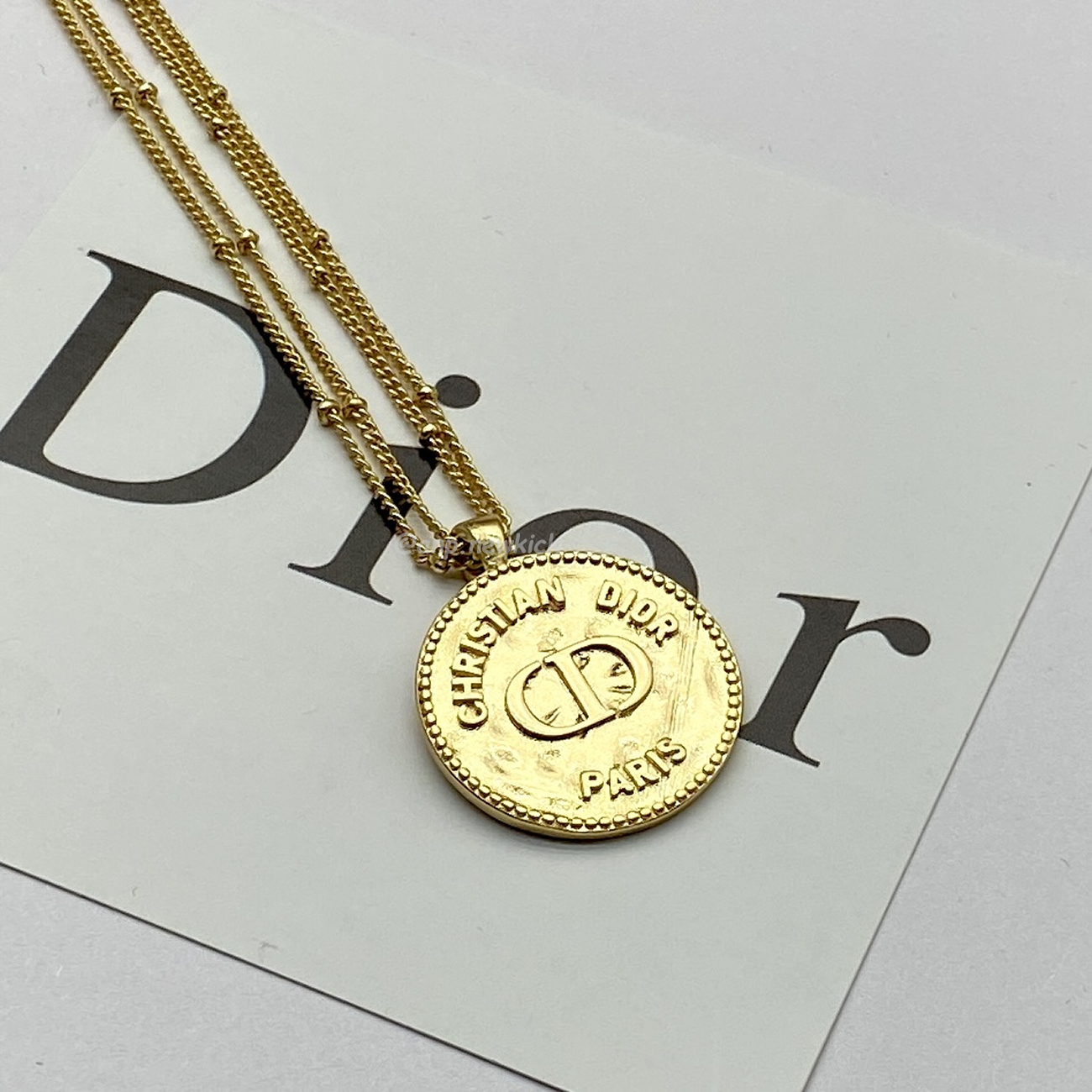 Dior Logo Charm Gold Necklace (5) - www.kitistry.com Dior Logo Charm Gold Necklace (5) - www.kitistry.com