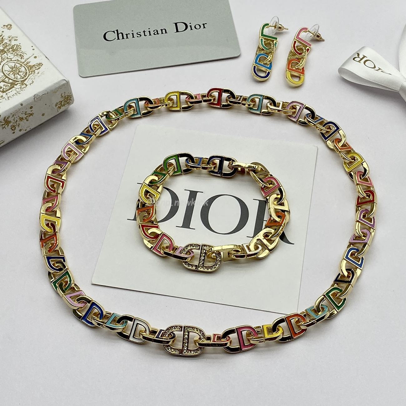 Dior Bracelet Necklace Earring Set (1) - www.kitistry.com Dior Bracelet Necklace Earring Set (1) - www.kitistry.com
