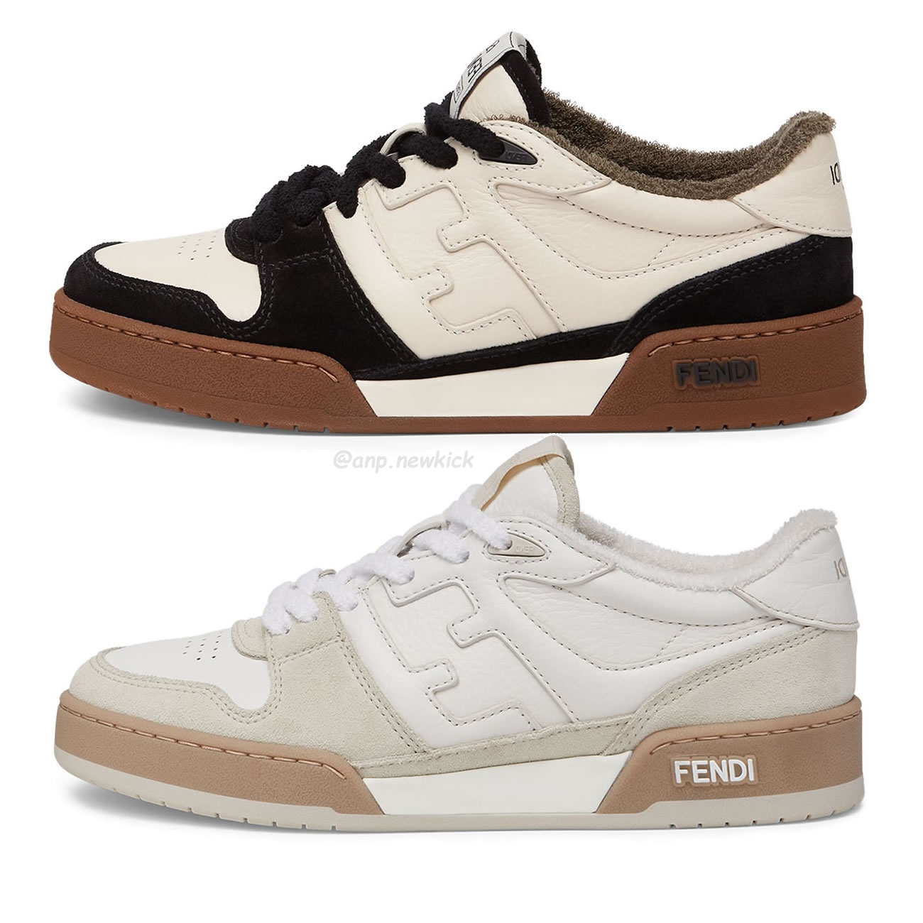 Fendi Match Cream Black White Suede And Leather Low Top Sneakers (1) - www.kitistry.com Fendi Match Cream Black White Suede And Leather Low Top Sneakers (1) - www.kitistry.com