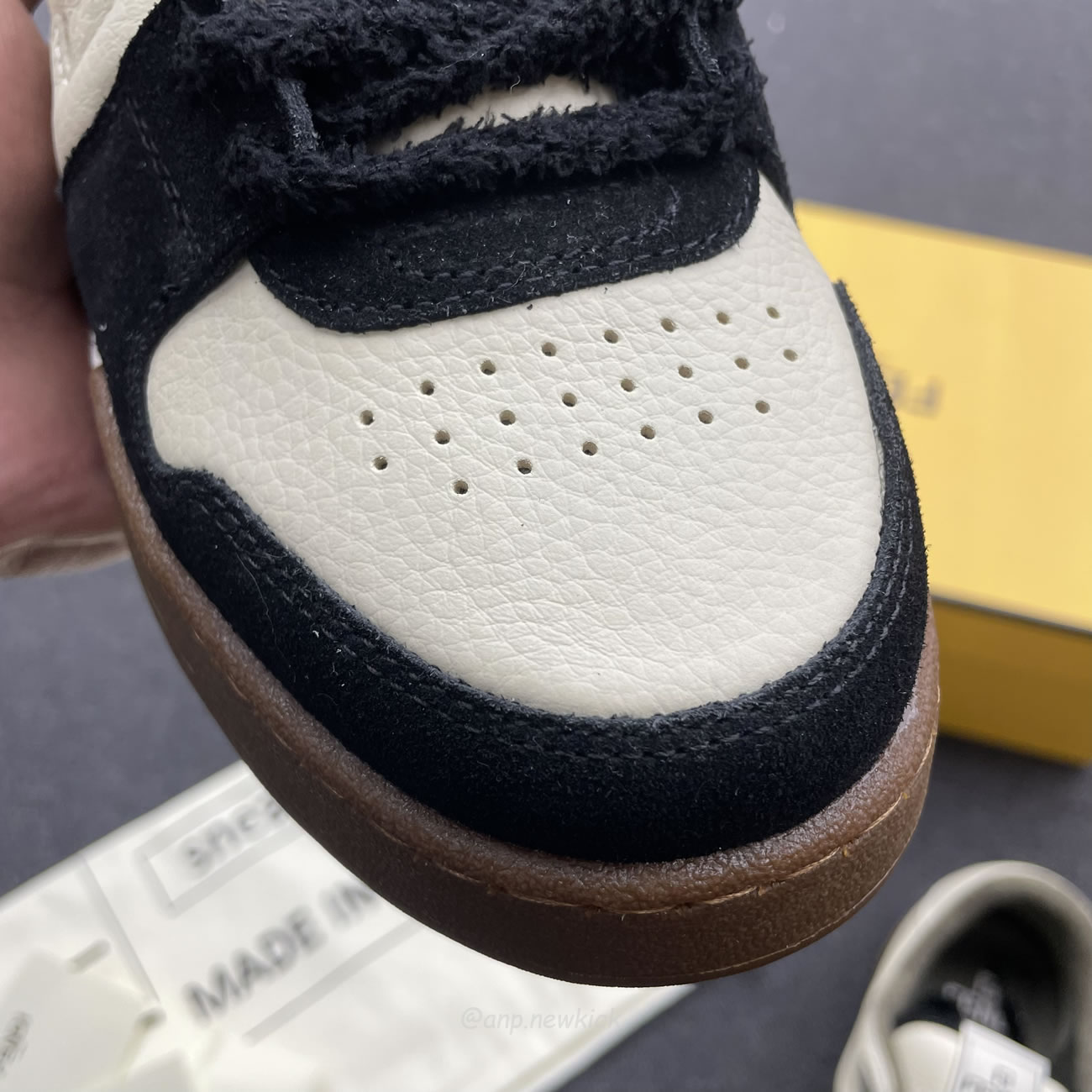 Fendi Match Cream Black White Suede And Leather Low Top Sneakers (12) - www.kitistry.com Fendi Match Cream Black White Suede And Leather Low Top Sneakers (12) - www.kitistry.com
