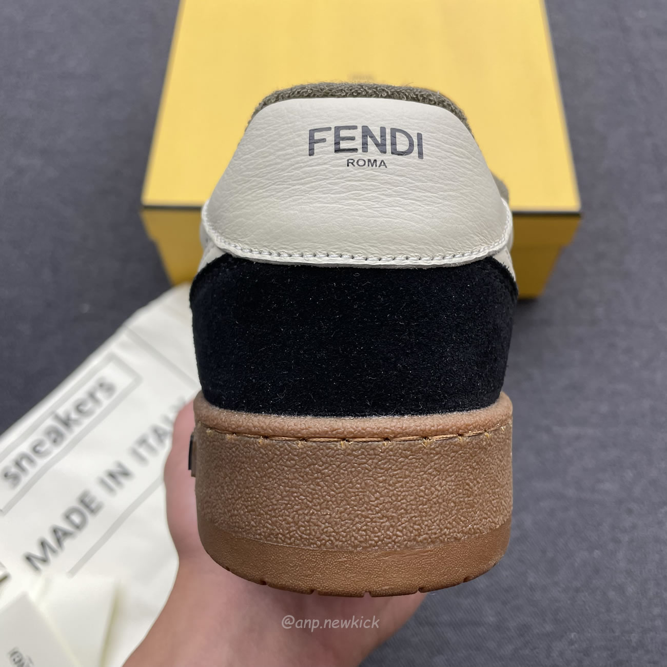 Fendi Match Cream Black White Suede And Leather Low Top Sneakers (15) - www.kitistry.com Fendi Match Cream Black White Suede And Leather Low Top Sneakers (15) - www.kitistry.com