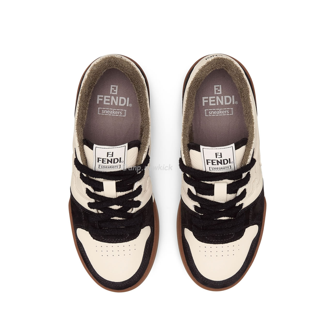 Fendi Match Cream Black White Suede And Leather Low Top Sneakers (18) - www.kitistry.com Fendi Match Cream Black White Suede And Leather Low Top Sneakers (18) - www.kitistry.com