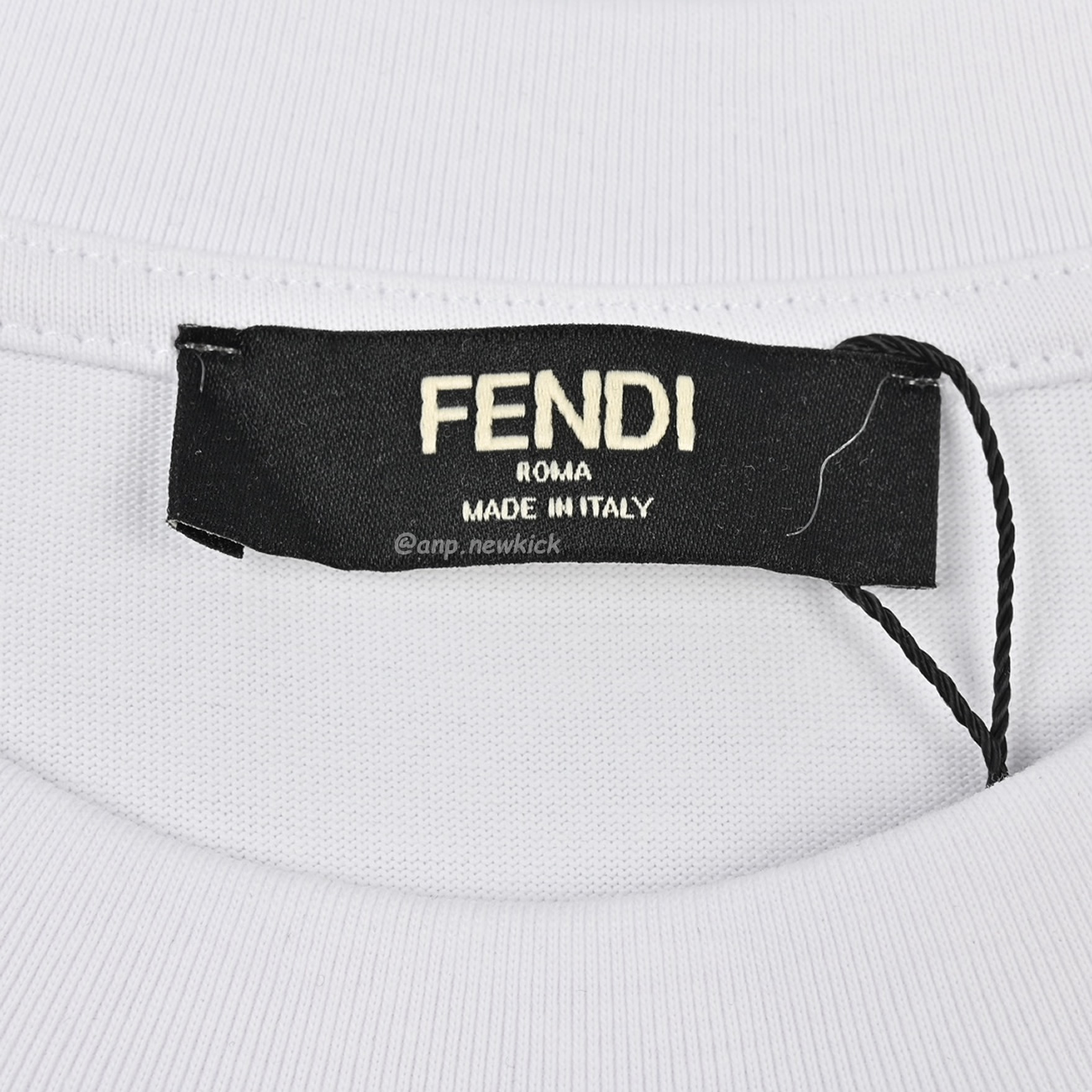 Fendi Pentagonal F Embroidered Flocked Round Neck Short Sleeved T Shirt (5) - www.kitistry.com Fendi Pentagonal F Embroidered Flocked Round Neck Short Sleeved T Shirt (5) - www.kitistry.com