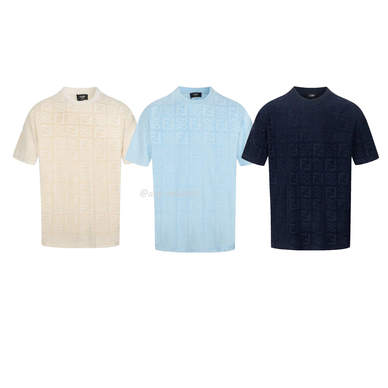 Fendi By Marc Jacobs Jersey Short Sleeved Crew Neck T Shirt White Blue Black Ss23 (1) - www.kitistry.com Fendi By Marc Jacobs Jersey Short Sleeved Crew Neck T Shirt White Blue Black Ss23 (1) - www.kitistry.com