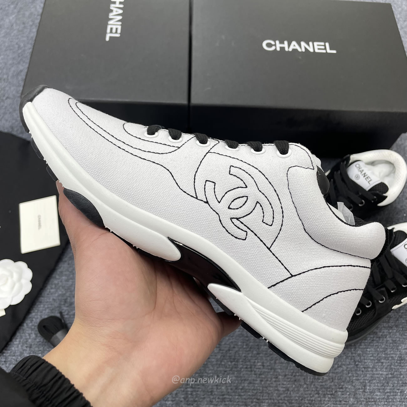 Chanel Low Top Trainer Black White G38299 Y55720 K3845 (6) - www.kitistry.com Chanel Low Top Trainer Black White G38299 Y55720 K3845 (6) - www.kitistry.com