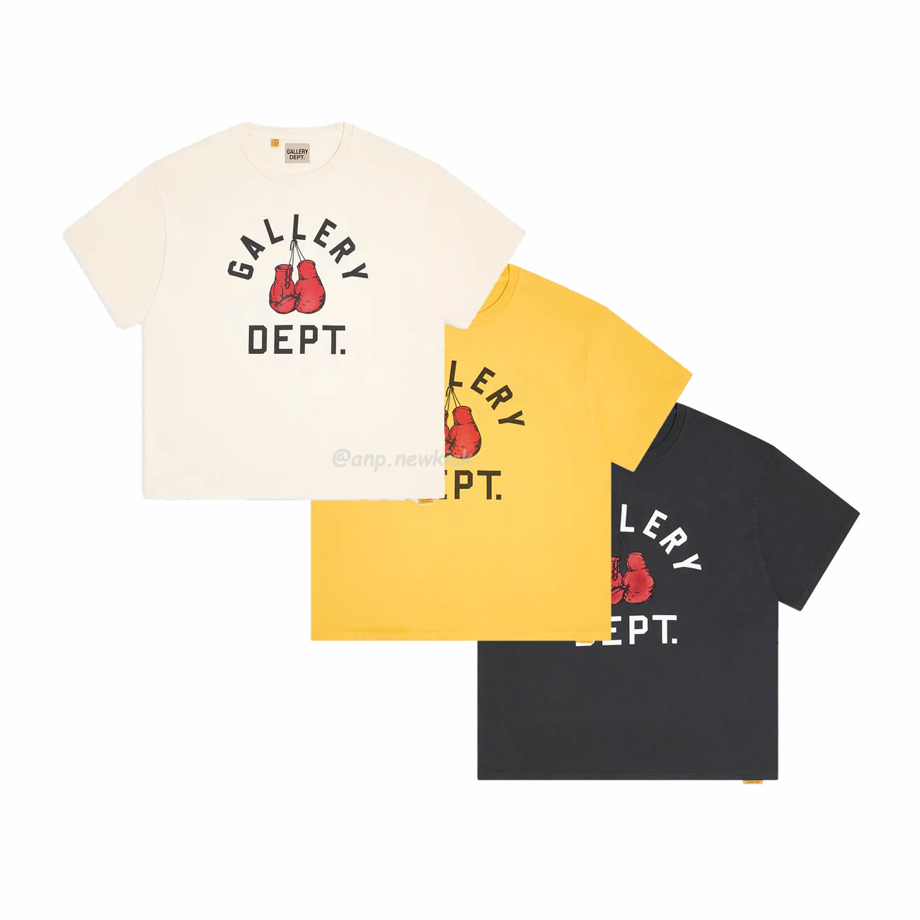 Gallery Dept. Boxing Merch Yellow Black Beige T Shirt (1) - www.kitistry.com Gallery Dept. Boxing Merch Yellow Black Beige T Shirt (1) - www.kitistry.com