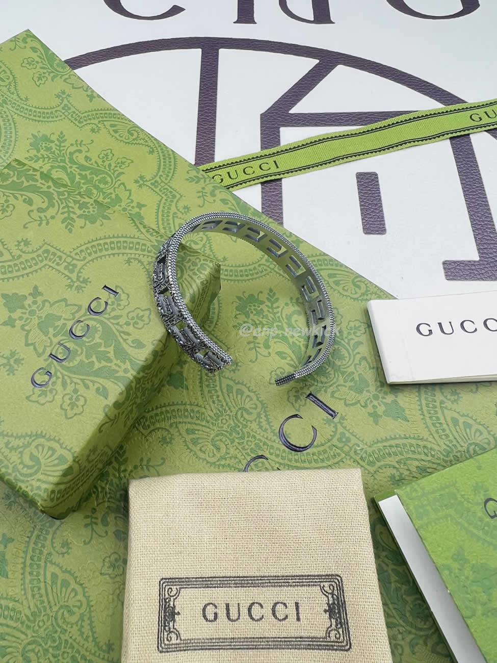 Gucci Bangle Square G Interlocking Gb002b (4) - www.kitistry.com
