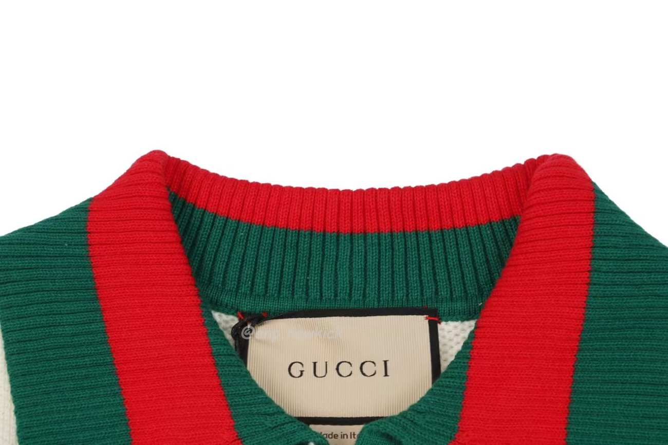 Gucci Logo Appliqued Striped Cotton Polo Shirt (7) - www.kitistry.com Gucci Logo Appliqued Striped Cotton Polo Shirt (7) - www.kitistry.com