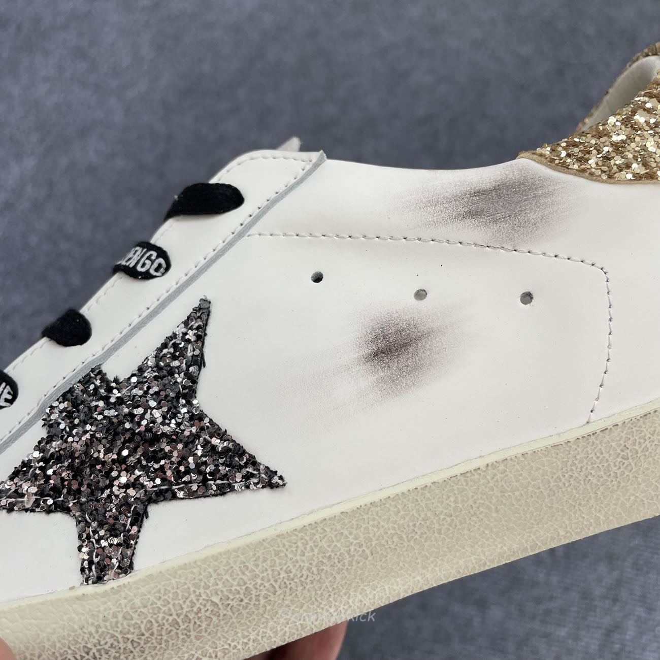Golden Goose Super Star White Silver Gold Glitter Womens Gwf00102 (8) - www.kitistry.com Golden Goose Super Star White Silver Gold Glitter Womens Gwf00102 (8) - www.kitistry.com