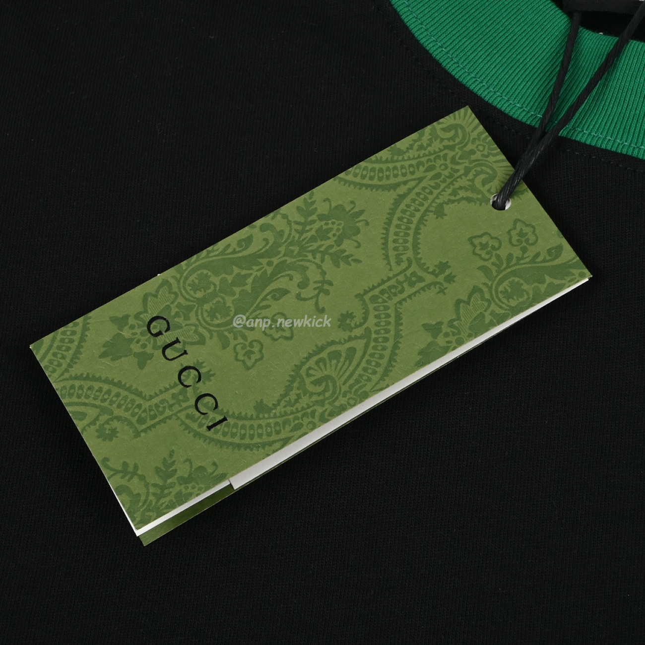 Gucci Color Blocking Logo Letter Embroidered Pattern Short Sleeved T Shirt (7) - www.kitistry.com