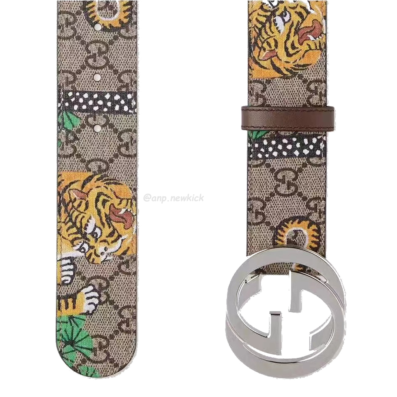Gucci Interlocking G Belt Supreme Gg Bengal Beige Brown Multicolor (6) - www.kitistry.com