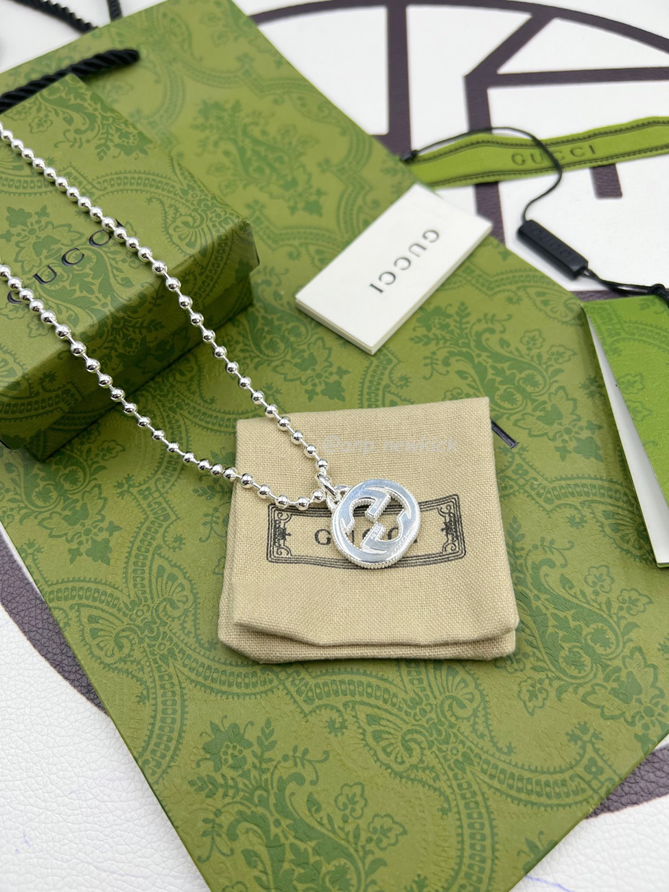 Gucci Interlocking Necklace Silver (1) - www.kitistry.com Gucci Interlocking Necklace Silver (1) - www.kitistry.com