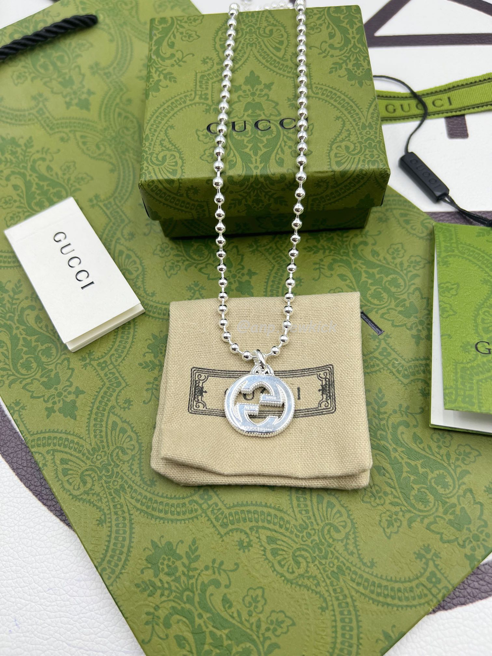 Gucci Interlocking Necklace Silver (2) - www.kitistry.com Gucci Interlocking Necklace Silver (2) - www.kitistry.com