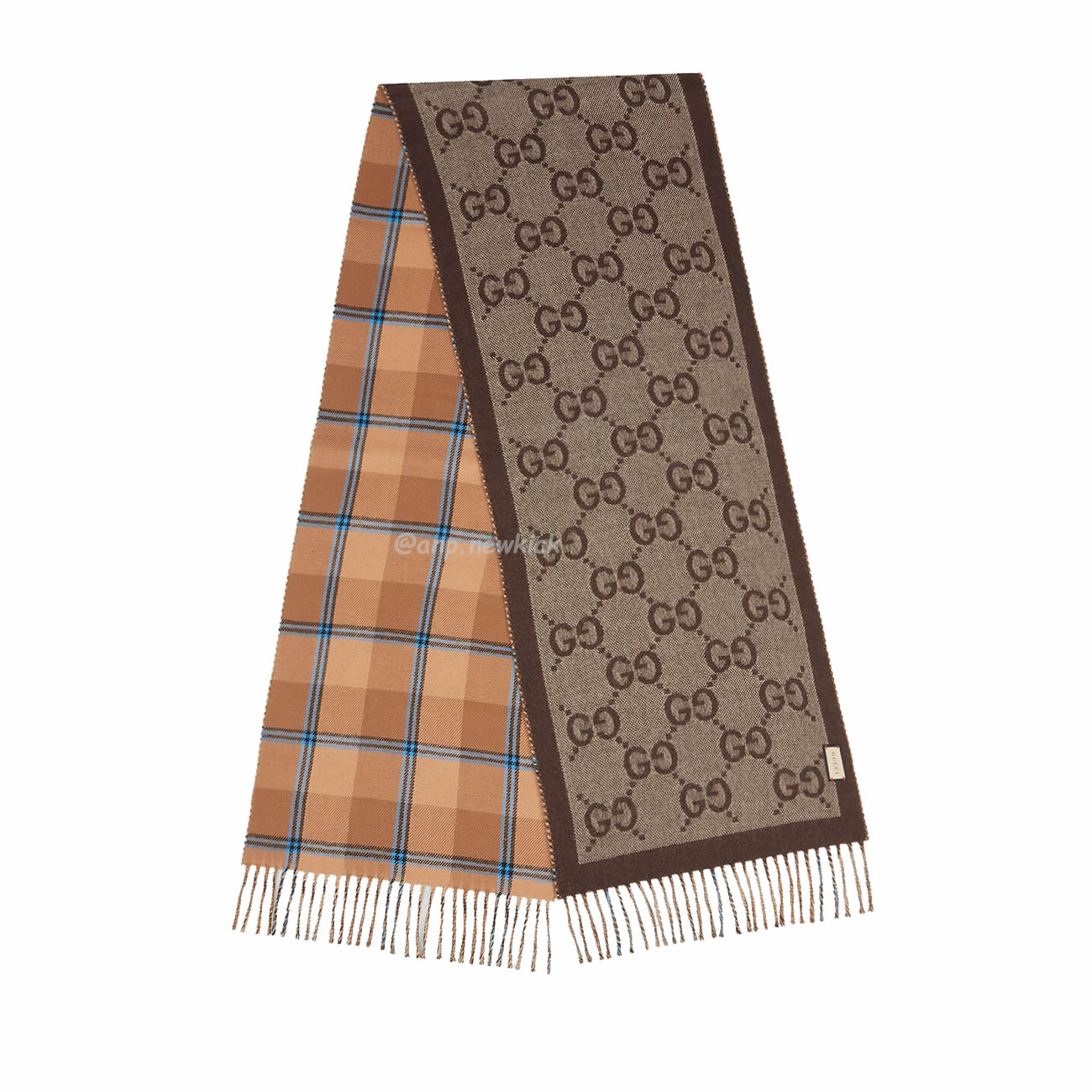 Gucci Gg Reversible Check Scarf 45x170cm (2) - www.kitistry.com