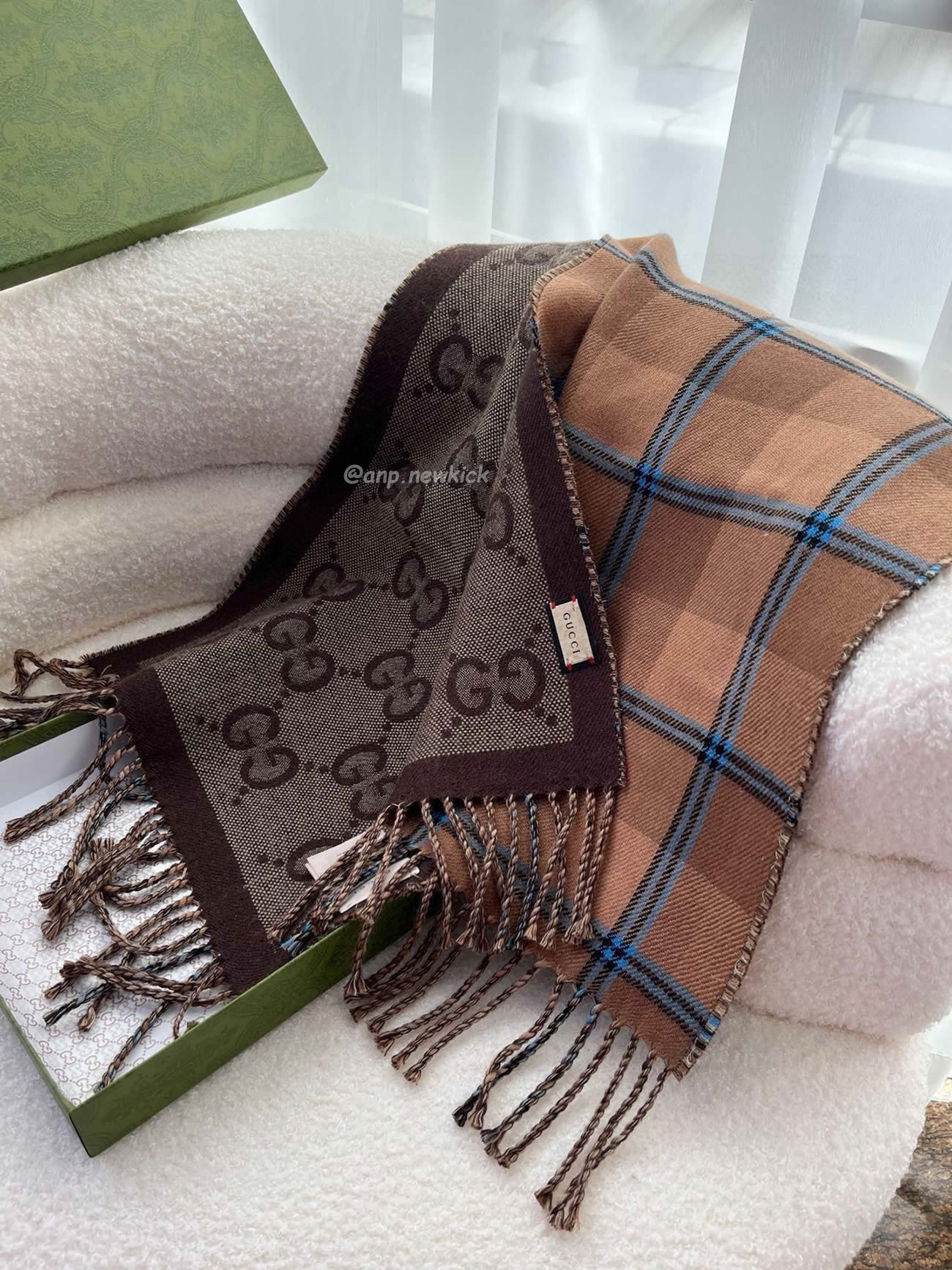 Gucci Gg Reversible Check Scarf 45x170cm (7) - www.kitistry.com