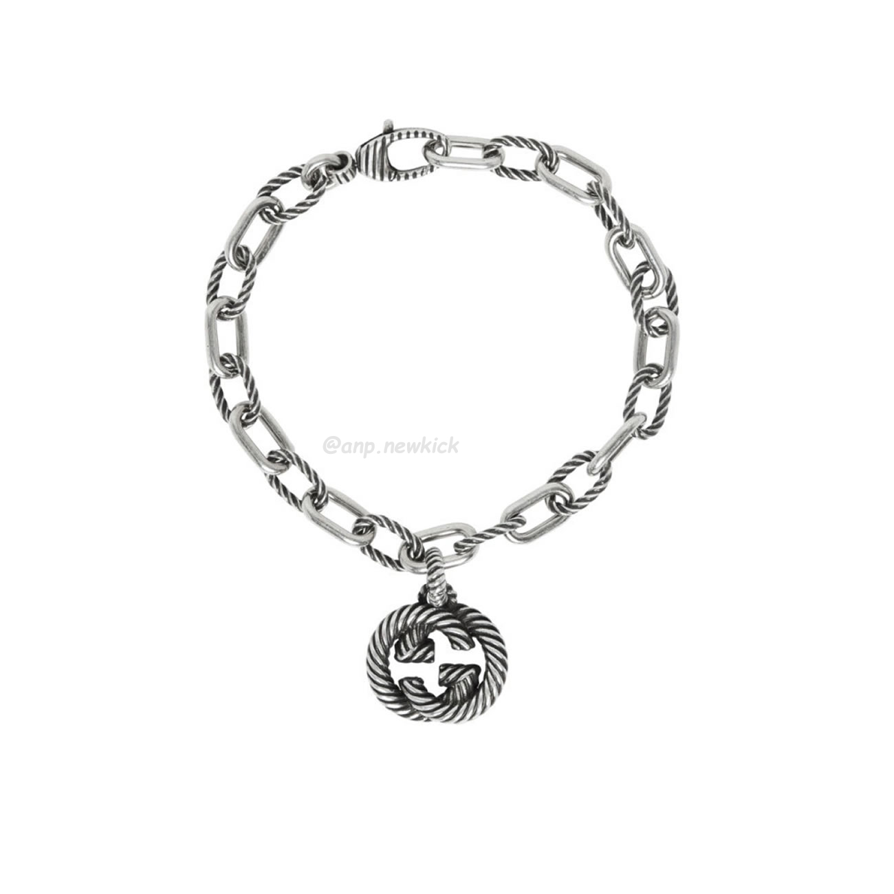 Gucci Silver Interlocking G Bracelet (1) - www.kitistry.com