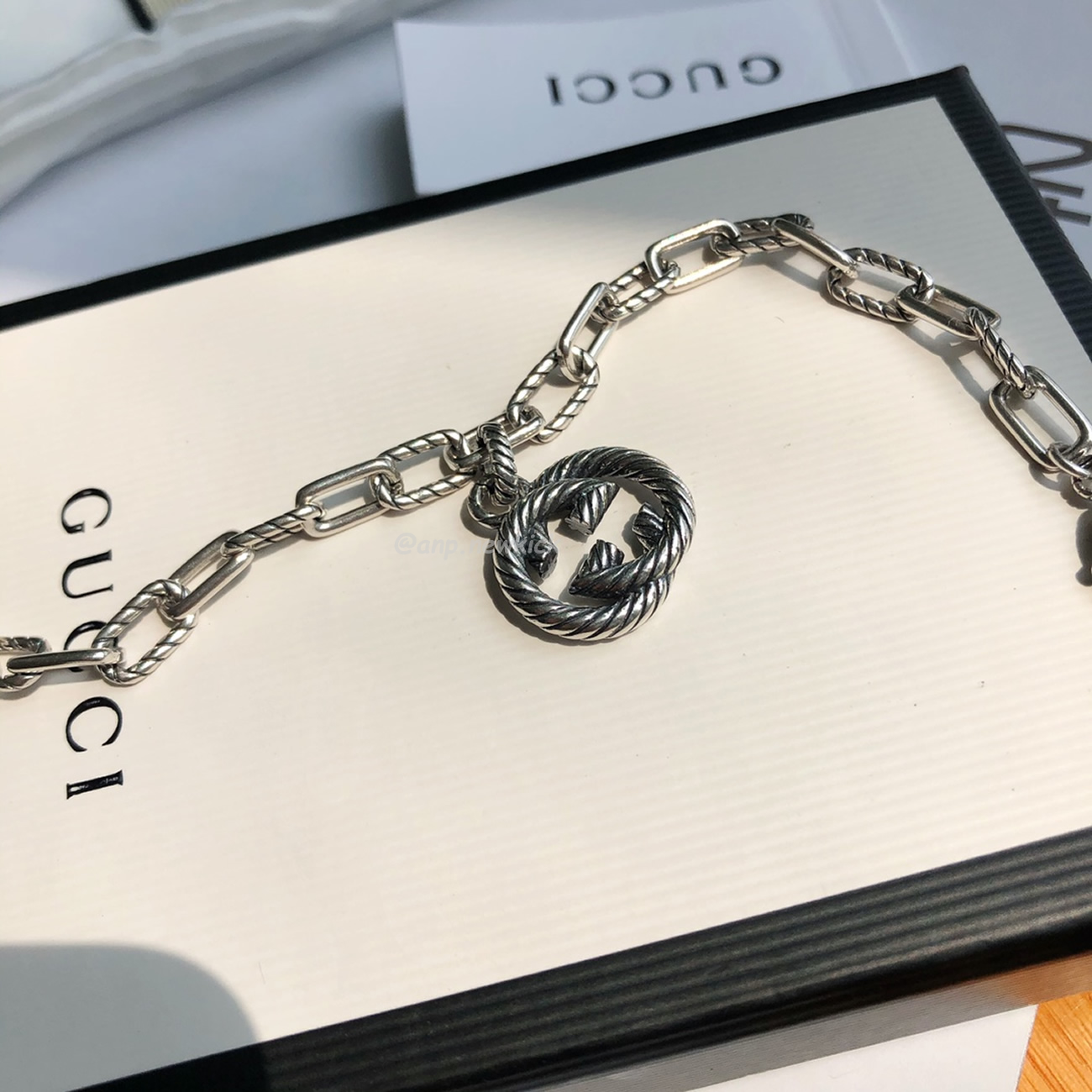 Gucci Silver Interlocking G Bracelet (6) - www.kitistry.com