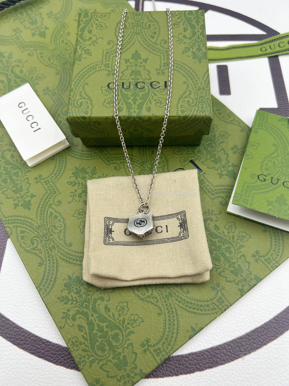 Gucci Silver Necklace With Tiger Pendant Silvery (5) - www.kitistry.com