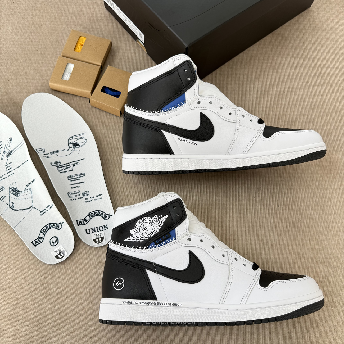 Air Jordan 1 Retro High Og Sp Fragment X Union La White Black Ii7282 100 (8) - www.kitistry.com