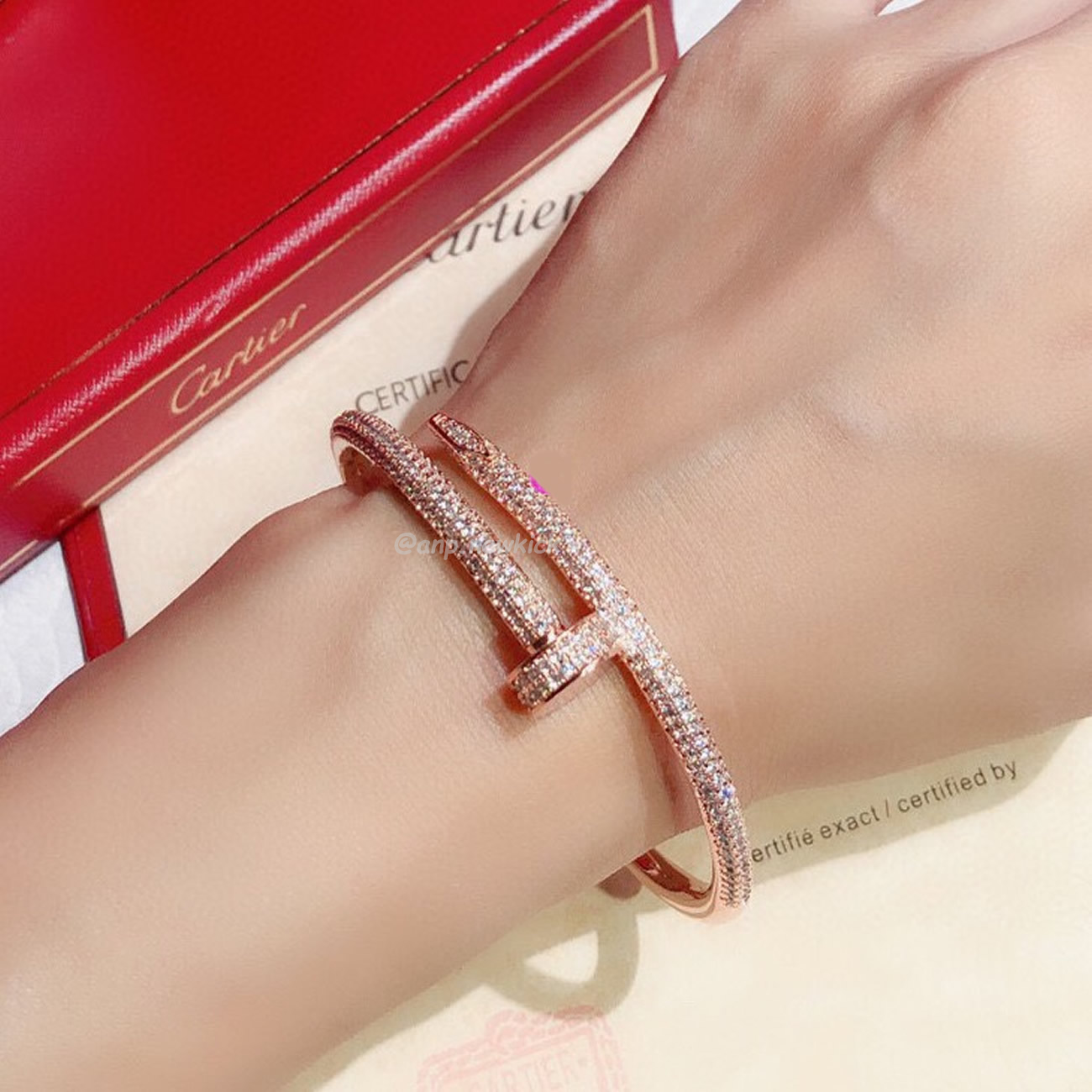 Cartier Bracelet Juste Un Clou Bracelet 18k Rose Gold (7) - www.kitistry.com