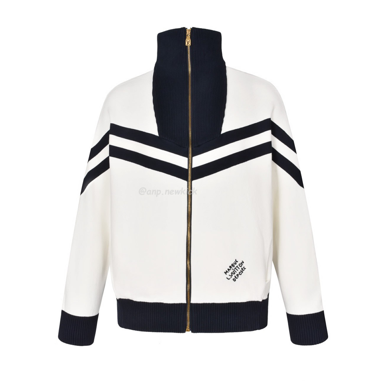 Louis Vuitton Knitted Cotton Sailor Blouson White Navy (1) - www.kitistry.com Louis Vuitton Knitted Cotton Sailor Blouson White Navy (1) - www.kitistry.com