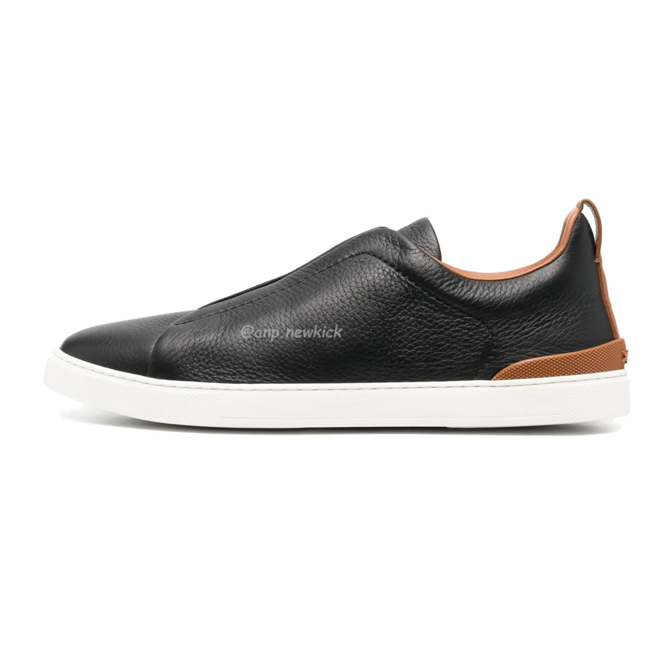 Zegna Deerskin Triple Stitch Off White Brown Black Lhota 25207z Ner (11) - www.kitistry.com