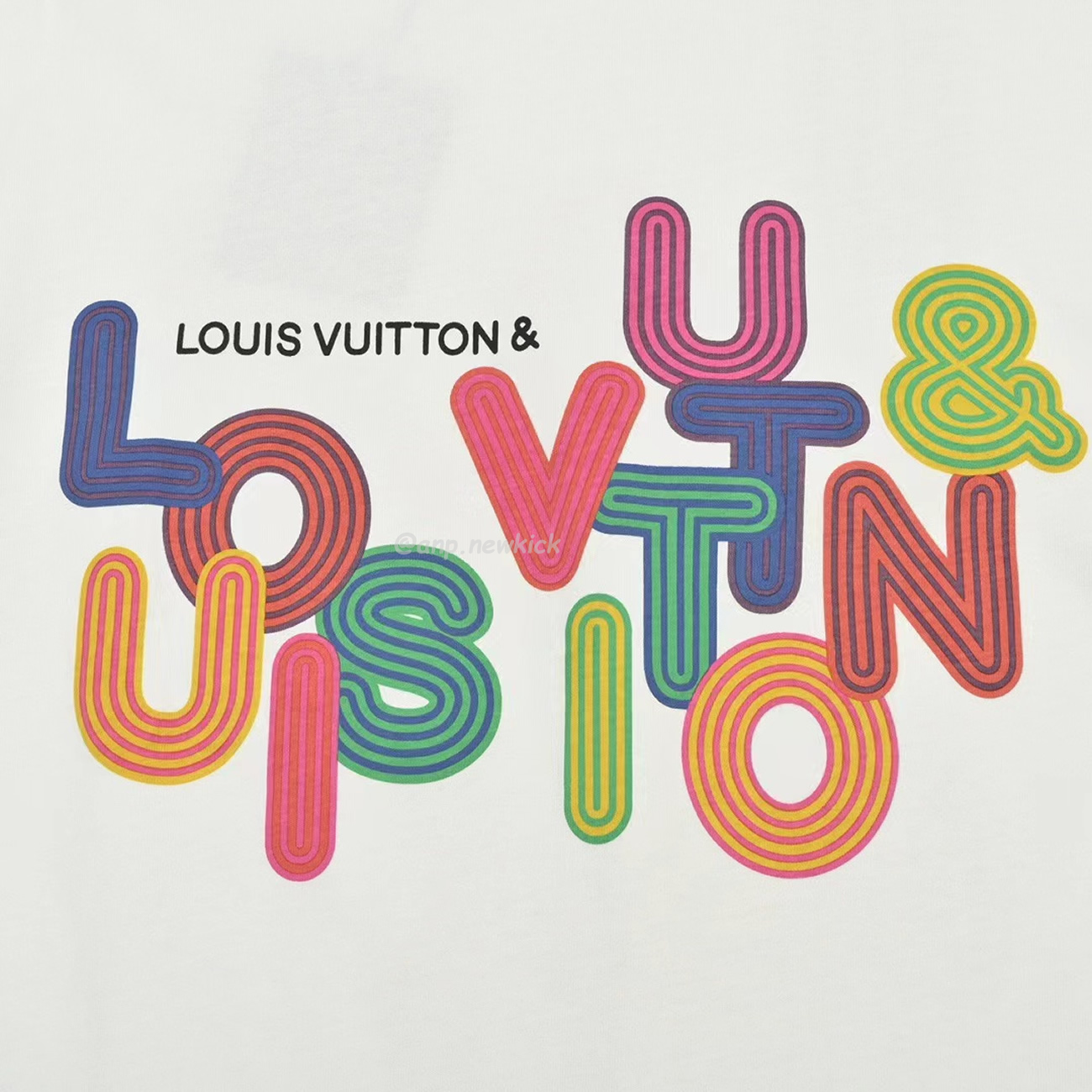 Louis Vuitton Colorful Letter Printed Short Sleeves T Shirt (4) - www.kitistry.com Louis Vuitton Colorful Letter Printed Short Sleeves T Shirt (4) - www.kitistry.com