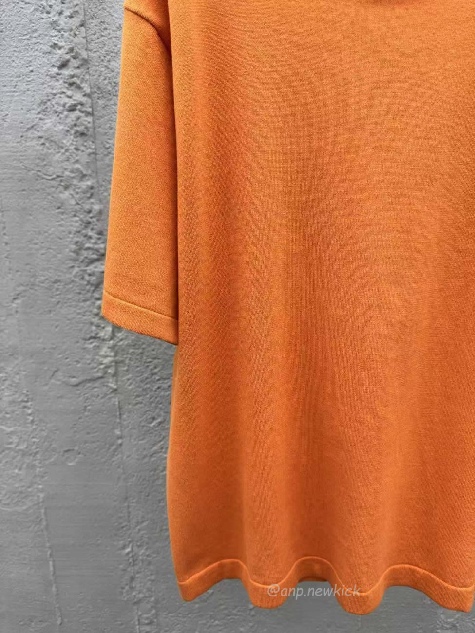 Louis Vuitton Pin Knit Short Sleeve Embroidered Logo Orange T Shirt (5) - www.kitistry.com