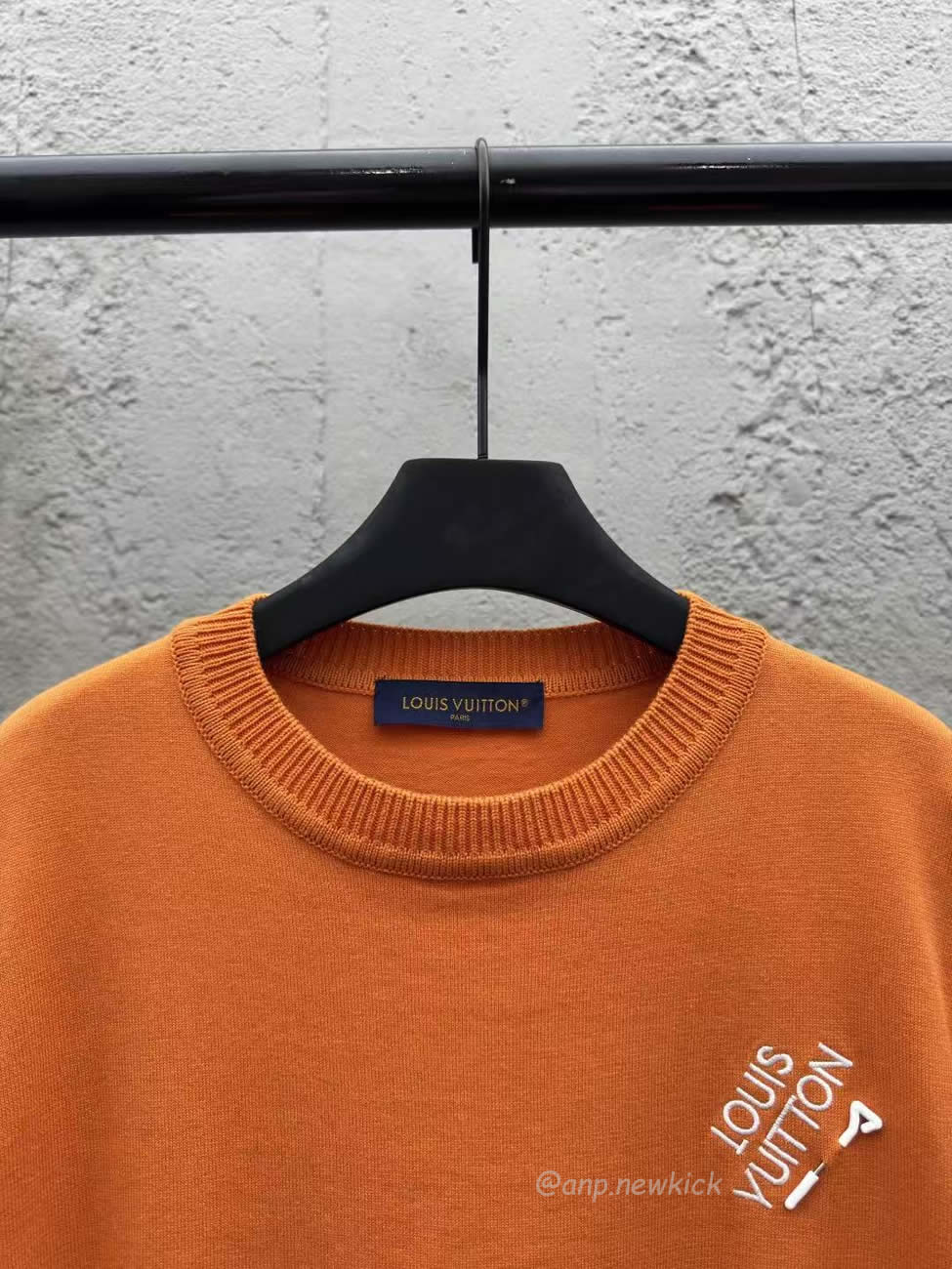 Louis Vuitton Pin Knit Short Sleeve Embroidered Logo Orange T Shirt (6) - www.kitistry.com
